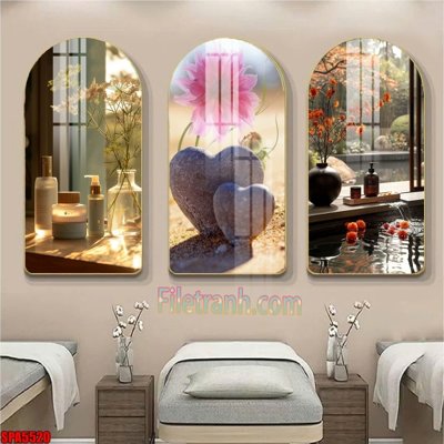 Download file gốc File tranh vòm spa kiểu mới SPA5520 (in mica) trang trí
