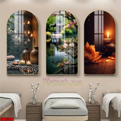 File gốc File tranh vòm spa kiểu mới SPA5544 (in mica) làm bảng hiệu