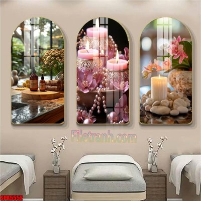 File ảnh File tranh vòm spa kiểu mới SPA5552 (gốc) dùng in Pano