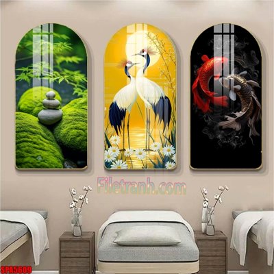 File PSD File tranh vòm spa kiểu mới SPA5609 (chất lượng in ấn)