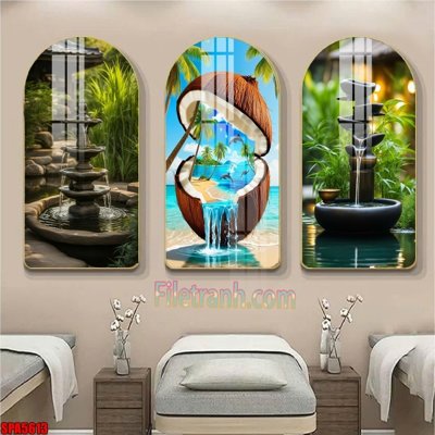 File gốc File tranh vòm spa kiểu mới SPA5613 (AI/EPS) cho in ấn
