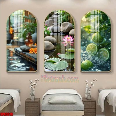 File ảnh File tranh vòm spa kiểu mới SPA5618 (gốc) cho trang trí nhà hàng