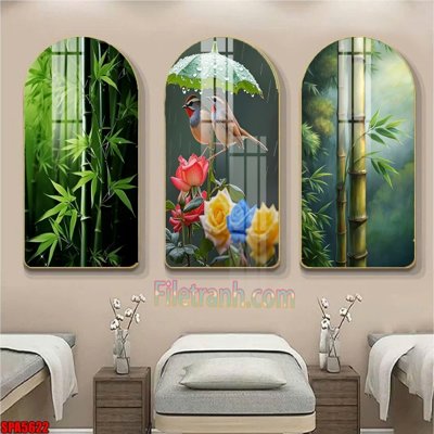 Tải file File tranh vòm spa kiểu mới SPA5622 (gốc) in trên mọi chất liệu