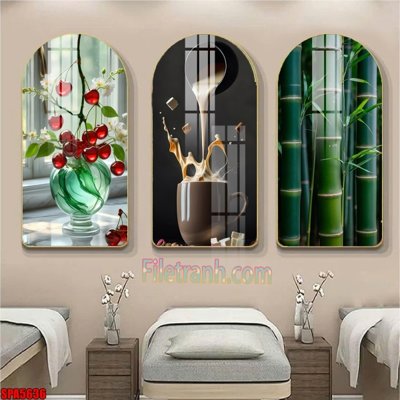 File ảnh gốc File tranh vòm spa kiểu mới SPA5636 không vỡ nét
