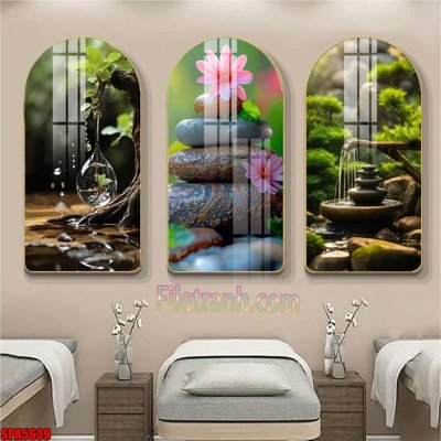 Tải file gốc File tranh vòm spa kiểu mới SPA5639 (bản PSD) đầy đủ layer