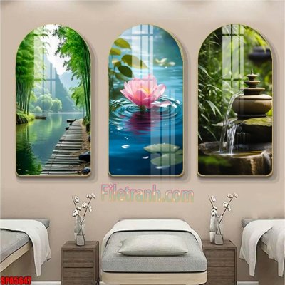 Download file gốc File tranh vòm spa kiểu mới SPA5647 (in mica) logo