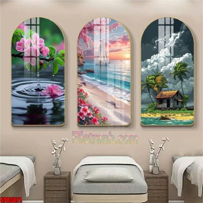 Download file gốc File tranh vòm spa kiểu mới SPA5671 (độ nét cao)