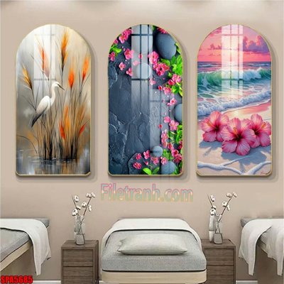 File in mica File tranh vòm spa kiểu mới SPA5685 (bản gốc) sắc sảo