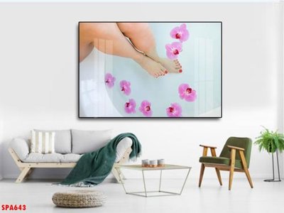 Tải file gốc in lụa Tranh trang trí Spa SPA643 siêu nét
