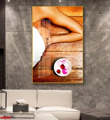 File in trần Tranh trang trí Spa SPA645 (bản gốc 3D) sống động