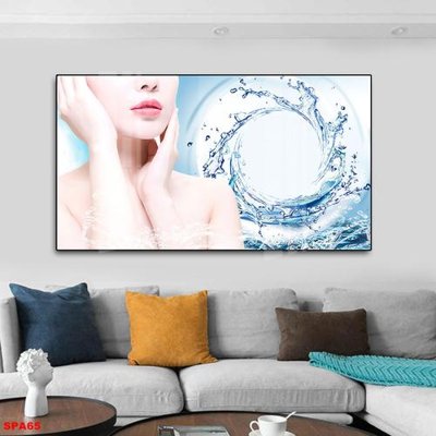 Download file gốc File tranh trang trí spa SPA65 (in lụa) hoa lá