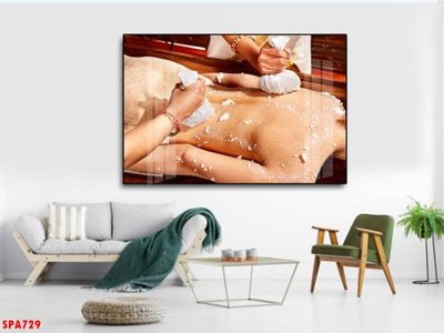 File in trần Tranh trang trí Spa SPA729 (file gốc) hoa văn 3D