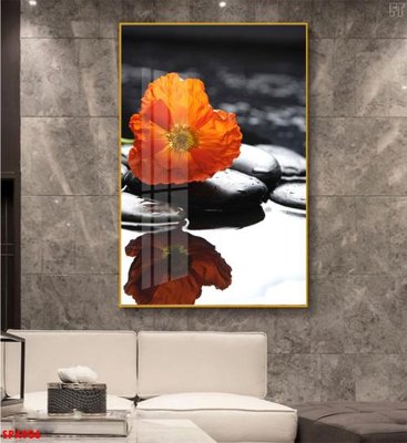 Download file gốc Tranh trang trí Spa SPA906 (in lụa) hoa lá