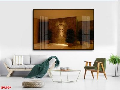 File tranh in tráng gương Tranh trang trí Spa SPA909 (siêu nét)