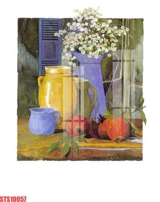 File PSD Tranh sơn dầu phương tây tổng hợp STS10057 (bản gốc) cho nhà in