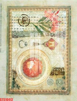 File in trần Tranh sơn dầu phương tây tổng hợp STS10412 (bản gốc) hoa văn