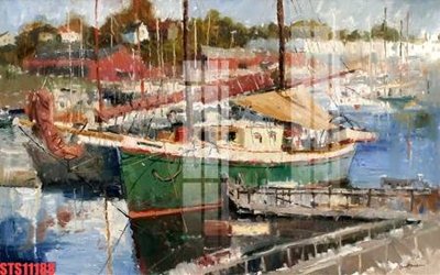 Download file Tranh sơn dầu phương tây tổng hợp STS11188 (gốc) in mica đèn LED