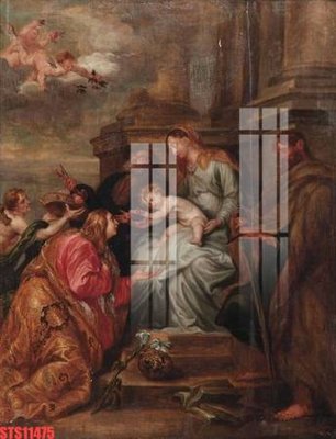 File PSD Tranh sơn dầu phương tây tổng hợp STS11475 (gốc) cho designer