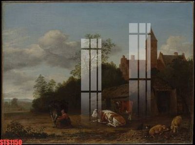 File gốc Tranh sơn dầu phương tây tổng hợp STS1150 (chủ đề hiện đại) trang trí