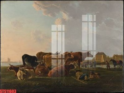 File tranh Tranh sơn dầu phương tây tổng hợp STS11603 (ảnh gốc) in trần xuyên sáng