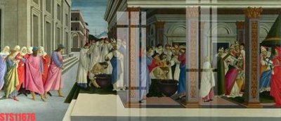 Ảnh gốc file in lụa Tranh sơn dầu phương tây tổng hợp STS11676 chi tiết