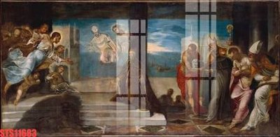 File gốc Tranh sơn dầu phương tây tổng hợp STS11683 (ảnh chi tiết) để in lụa