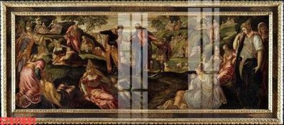 File PSD Tranh sơn dầu phương tây tổng hợp STS11691 (gốc) cho designer