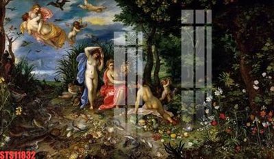 File gốc Tranh sơn dầu phương tây tổng hợp STS11832 (in tráng gương) sang trọng