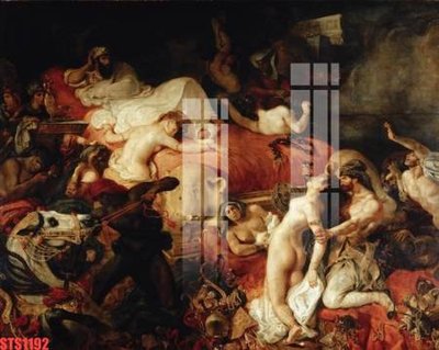 Ảnh gốc Tranh sơn dầu phương tây tổng hợp STS1192 (siêu chi tiết) để in ấn