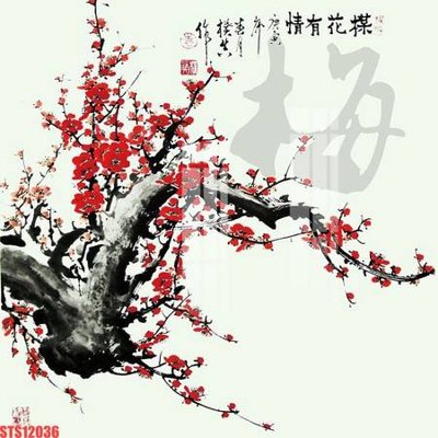 File in lụa Tranh sơn dầu phương tây tổng hợp STS12036 (hoa văn) Tranh sơn dầu phương tây tổng hợp STS12036