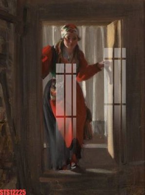 Download file gốc Tranh sơn dầu phương tây tổng hợp STS12225 (in mica) logo