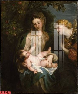 File in lụa Tranh sơn dầu phương tây tổng hợp STS1229 (chất lượng cao) Tranh sơn dầu phương tây tổng hợp STS1229