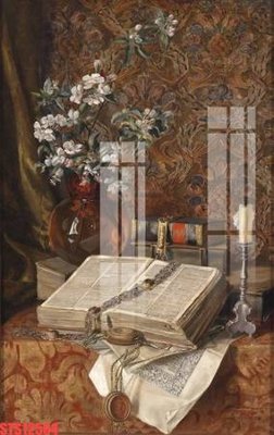 File tranh trang trí Tranh sơn dầu phương tây tổng hợp STS12504 (file gốc)