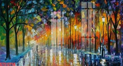 File tranh gốc in trần nhà Tranh sơn dầu phương tây tổng hợp STS12714 3D