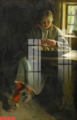 File gốc Tranh sơn dầu phương tây tổng hợp STS12722 (in lụa) hoa văn cổ điển