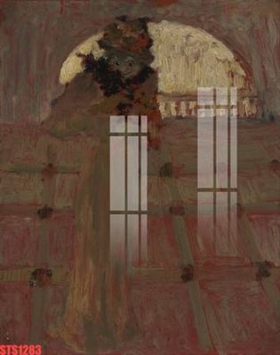 File gốc Tranh sơn dầu phương tây tổng hợp STS1283 (in lụa) tranh mã đáo