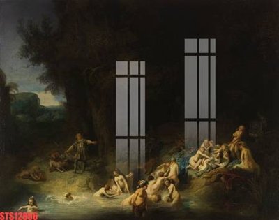 File gốc Tranh sơn dầu phương tây tổng hợp STS12856 cho in ấn và thiết kế