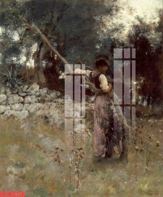 File gốc Tranh sơn dầu phương tây tổng hợp STS13178 (in mica) làm quà tặng