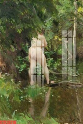 File gốc Tranh sơn dầu phương tây tổng hợp STS13218 (in lụa) tranh mã đáo