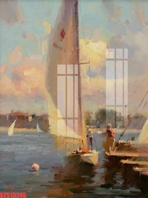 File gốc Tranh sơn dầu phương tây tổng hợp STS13245 (in lụa) tranh mã đáo