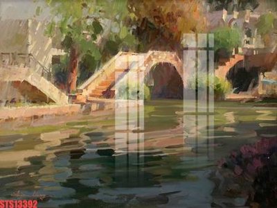 File tranh Tranh sơn dầu phương tây tổng hợp STS13392 (ảnh gốc) in trần xuyên sáng