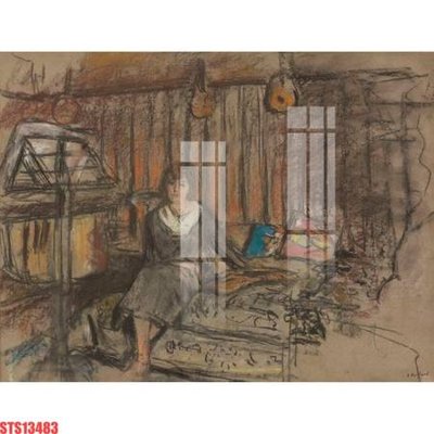 File PSD Tranh sơn dầu phương tây tổng hợp STS13483 (gốc) cho designer