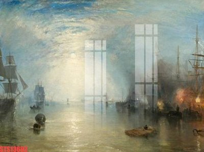 File PSD Tranh sơn dầu phương tây tổng hợp STS13692 (bản gốc) đã tách nền