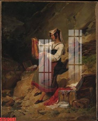 File PSD Tranh sơn dầu phương tây tổng hợp STS13697 (bản gốc) độ phân giải cao