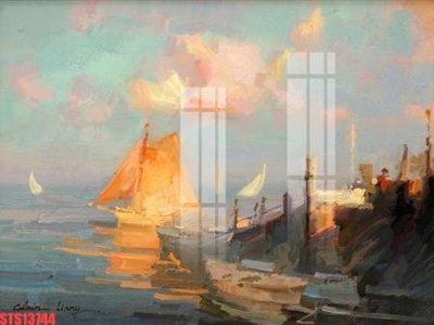 Download file Tranh sơn dầu phương tây tổng hợp STS13744 (chuẩn in) chất lượng cao