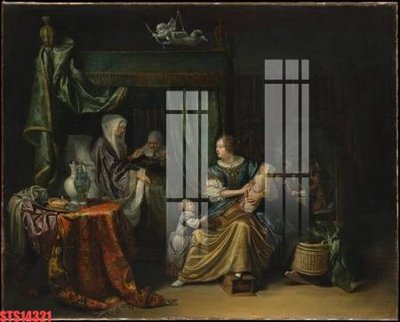 File gốc in mica Tranh sơn dầu phương tây tổng hợp STS14321 chất lượng