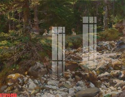 File tranh Tranh sơn dầu phương tây tổng hợp STS14498 (ảnh gốc) in trần nhà