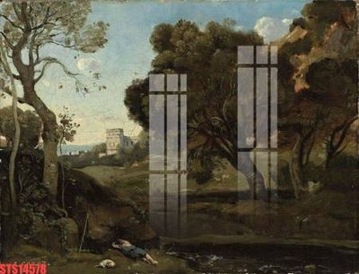 Ảnh gốc Tranh sơn dầu phương tây tổng hợp STS14578 (nét căng) in mica