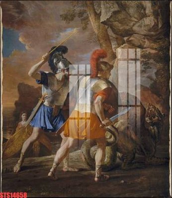 File gốc Tranh sơn dầu phương tây tổng hợp STS14658 (trang trí) phòng làm việc