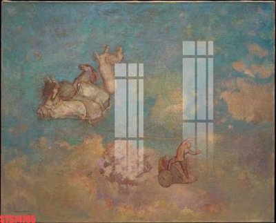 File in trần Tranh sơn dầu phương tây tổng hợp STS14705 (file gốc) hoa văn 3D